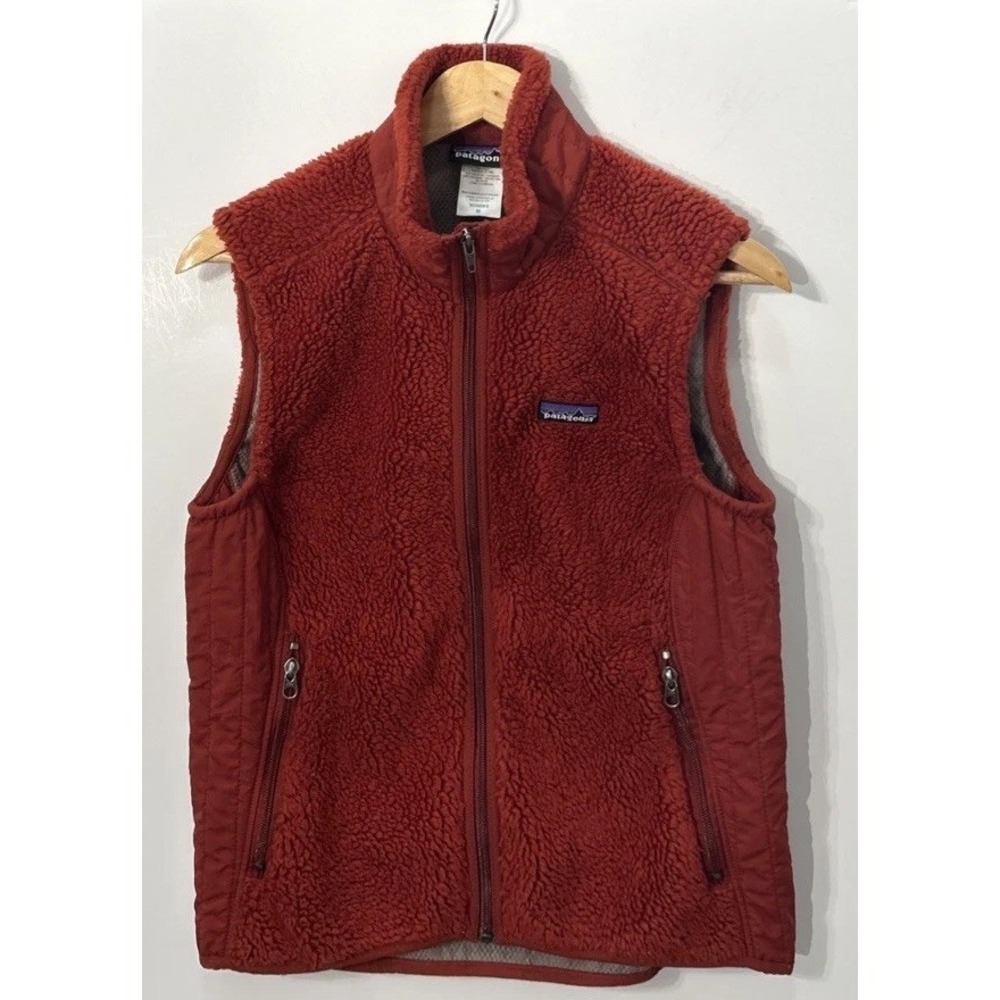 Women's Patagonia Retro-X Full Zip Vest Sz Med 23080 Full‎ Zip EC